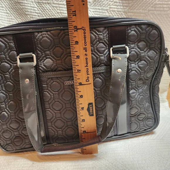 Bundle! Vera Bradley Grey Quilted bag with crossbody strap and Wallet. New! - Picture 15 of 16